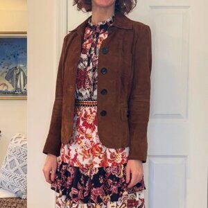 TALBOTS SUEDE CAMEL JACKET (SIZE SMALL)